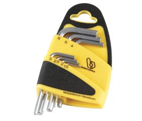 Juego Llaves acodadas hexagonales standard Bianditz